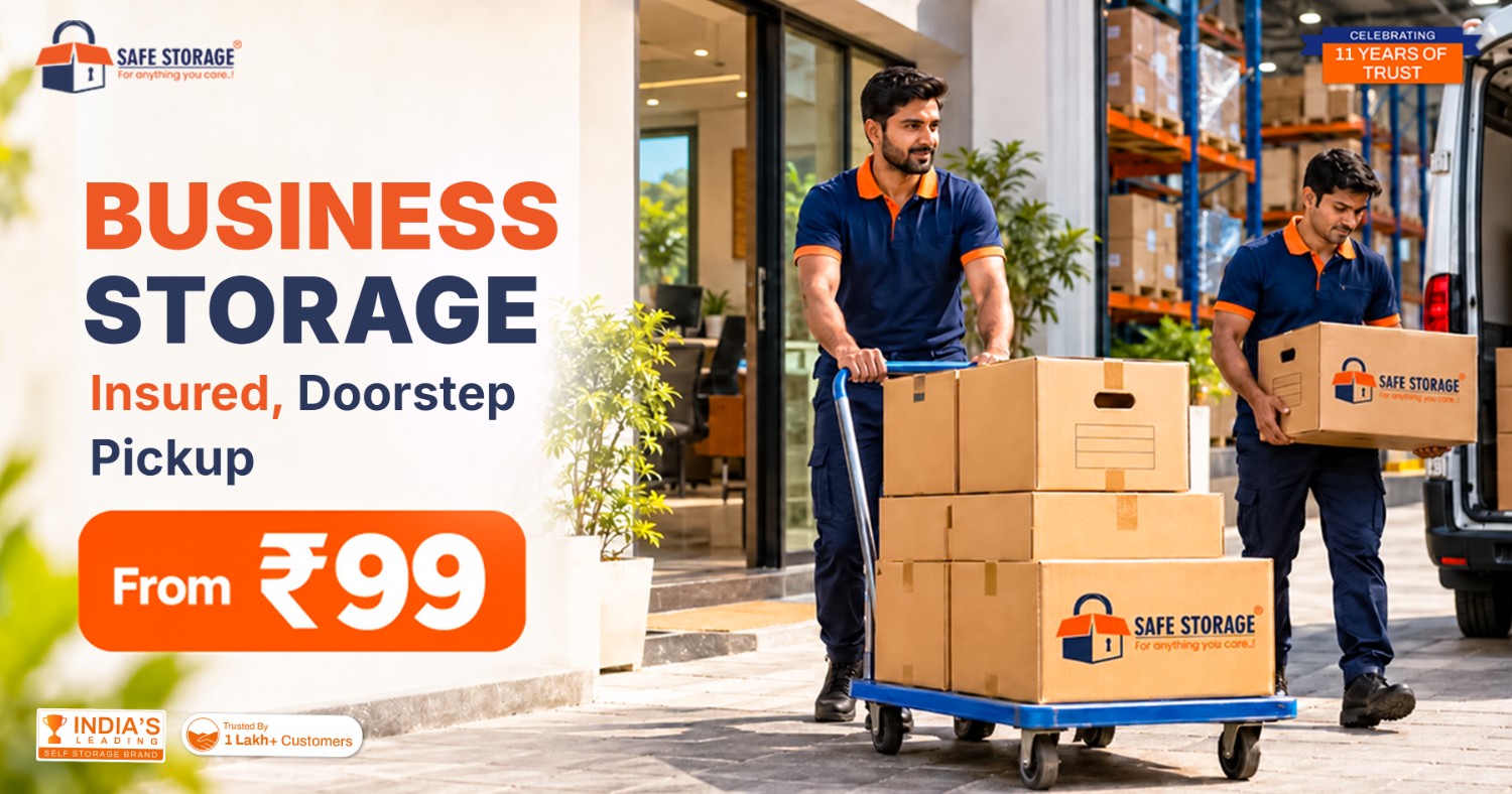 Business Storage in India: Insured, Doorstep Pickup From Rs 99