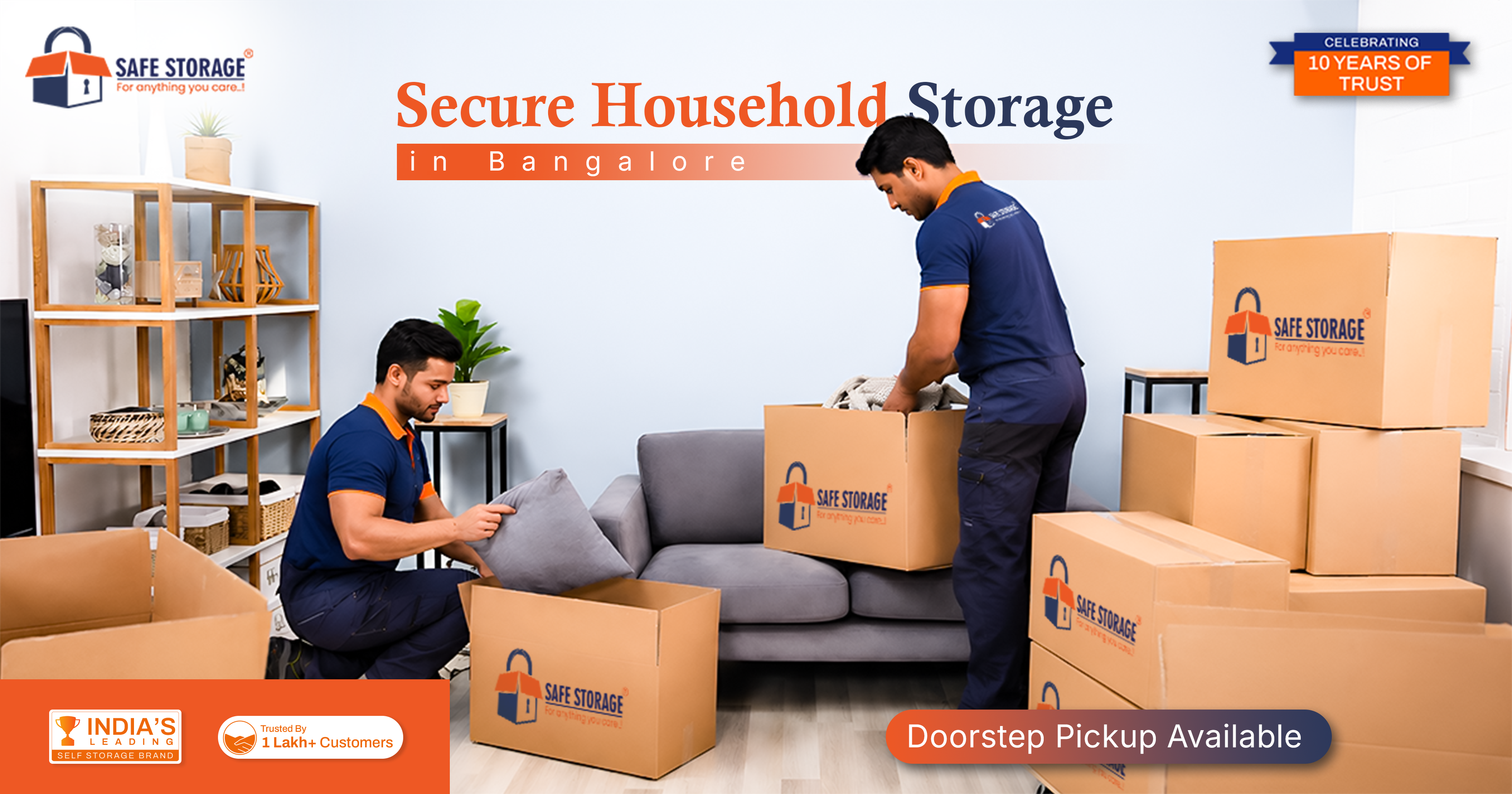 Secure Household Storage in Bangalore – Doorstep Pickup Available