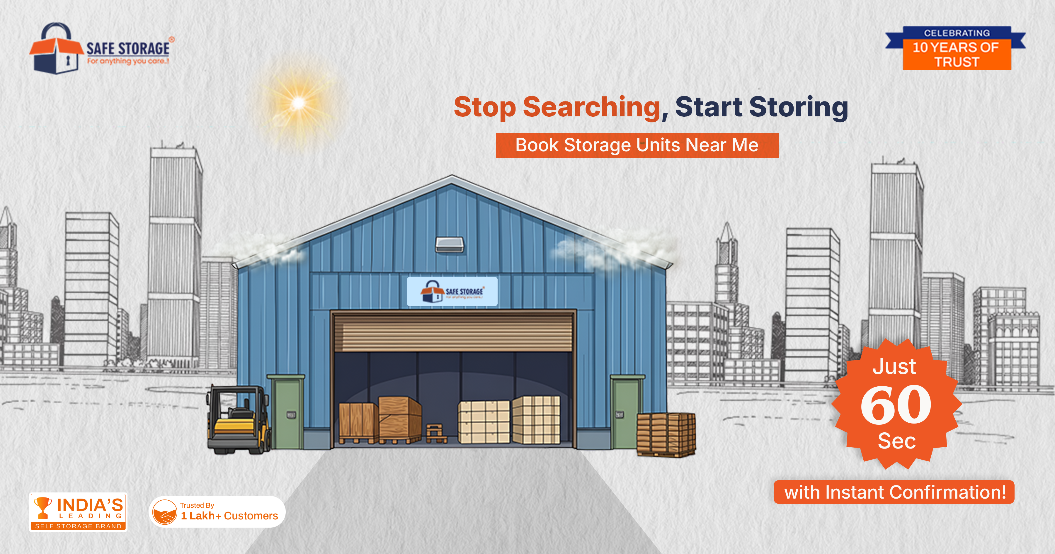Stop Searching, Start Storing — Book Storage Units Near Me in Just 60 Seconds with Instant Confirmation!