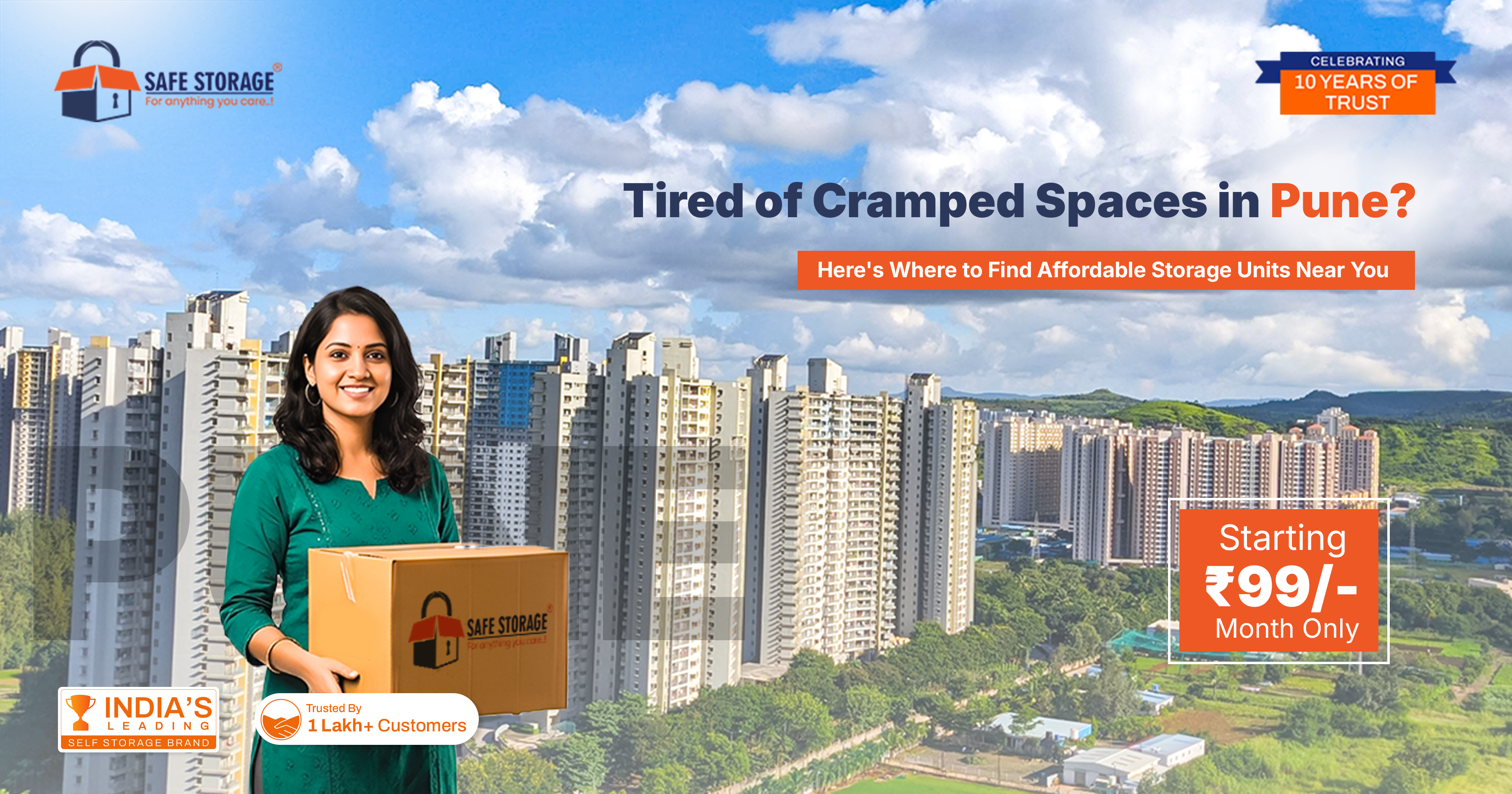 Tired of Cramped Spaces in Pune? Here's Where to Find Affordable Storage Units Near You (Starting 99/Month!)