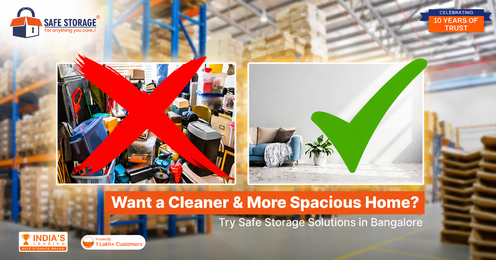 Want a Cleaner & More Spacious Home? Try Safe Storage Solutions in Bangalore