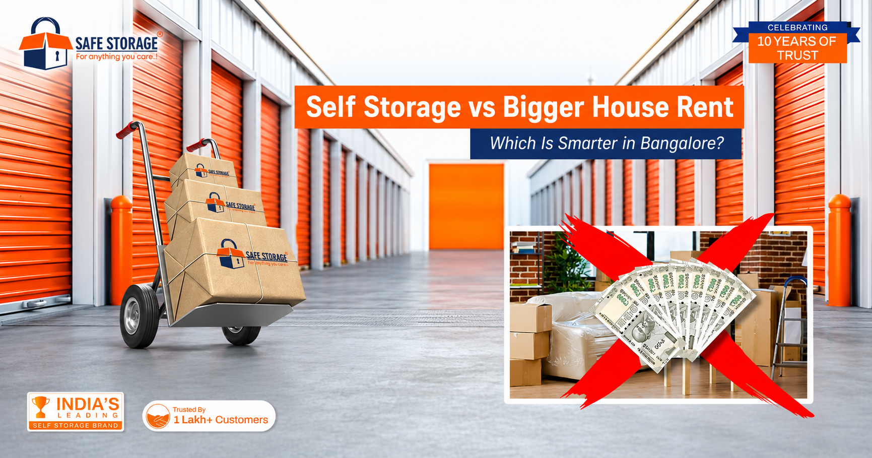 Self Storage vs Bigger House Rent – Which Is Smarter in Bangalore?