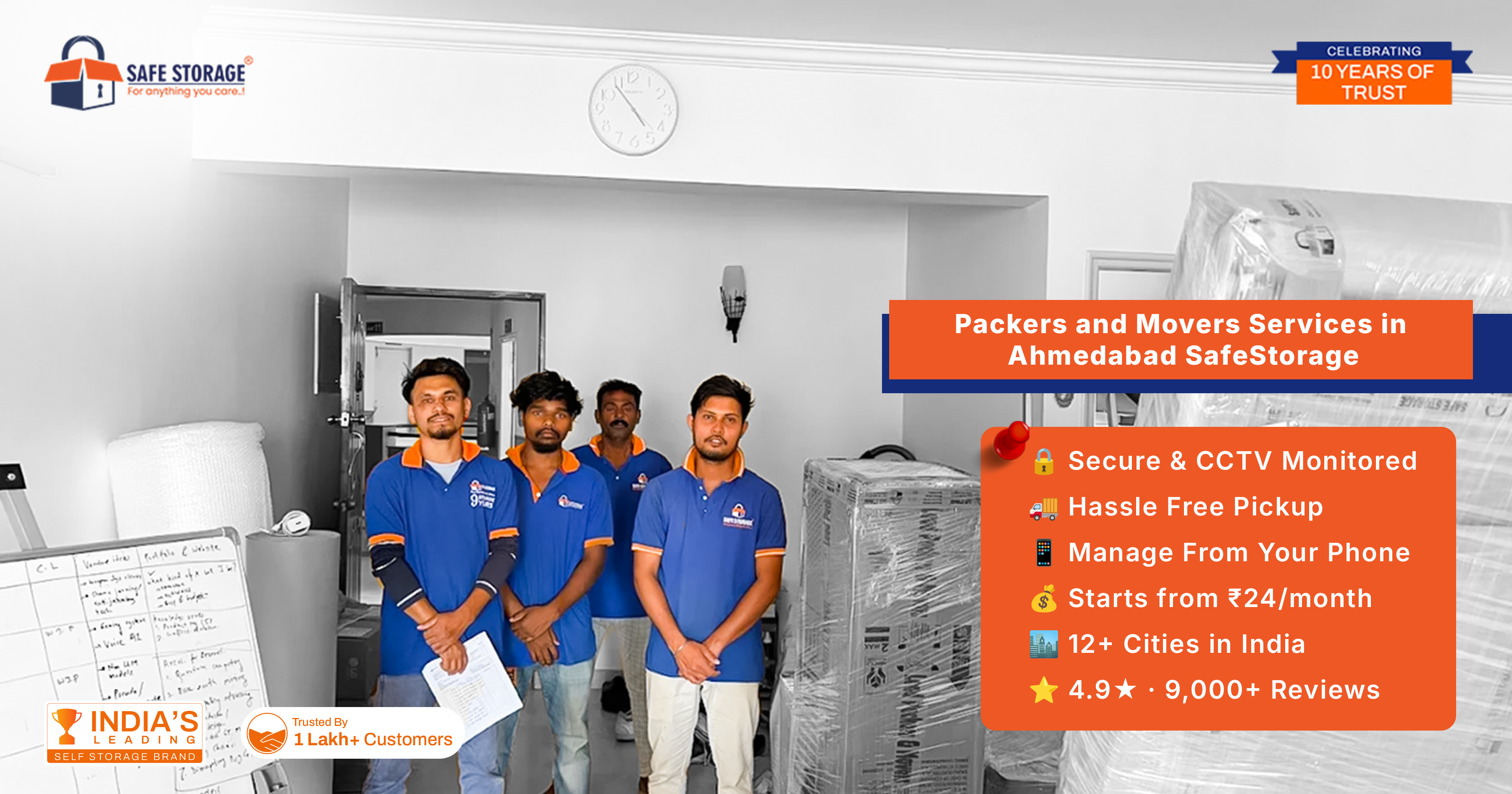 Packers and Movers Services in Ahmedabad – SafeStorage