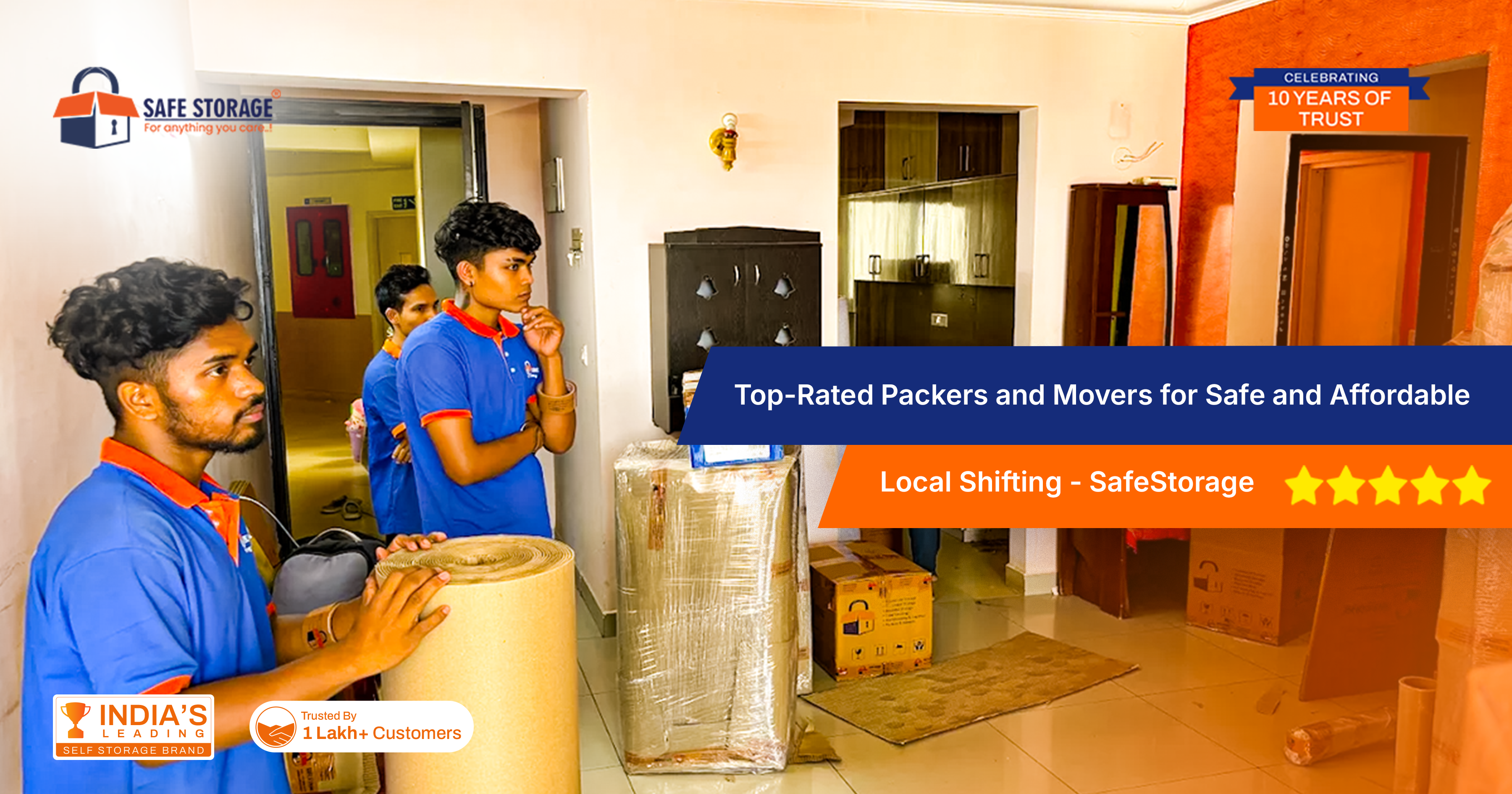 Top-Rated Packers and Movers for Safe & Affordable Local Shifting - SafeStorage