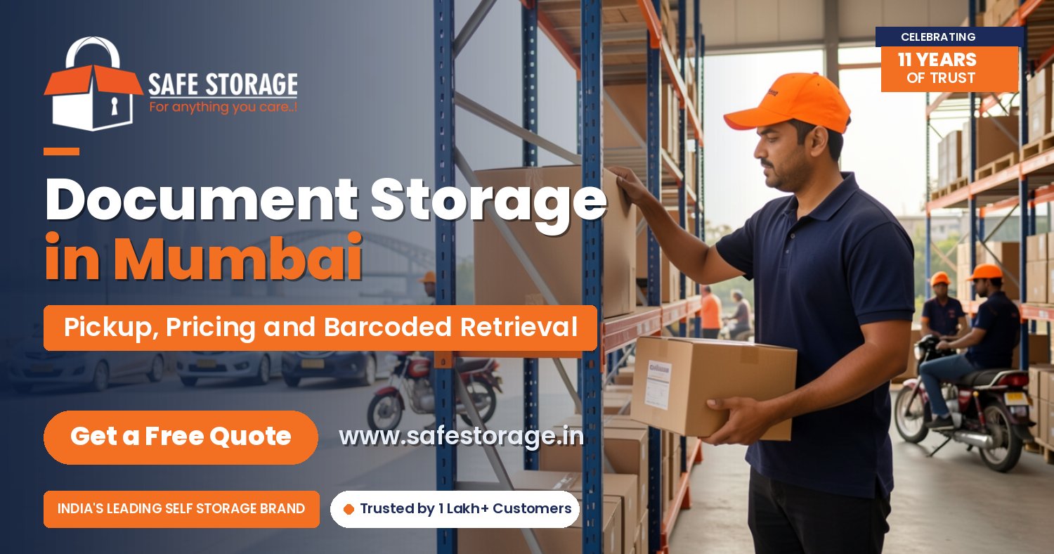 Document Storage in Mumbai: Pickup, Pricing and Barcoded Retrieval