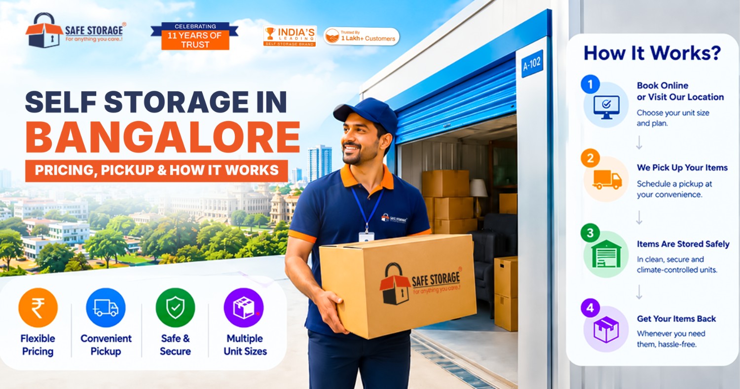 Self Storage in Bangalore: Pricing, Pickup & How It Works