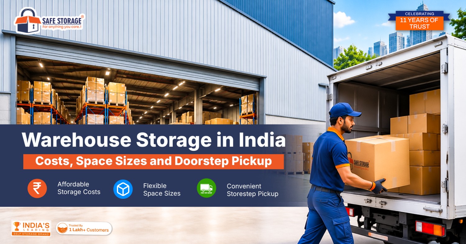Warehouse Storage in India: Costs, Space Sizes and Doorstep Pickup